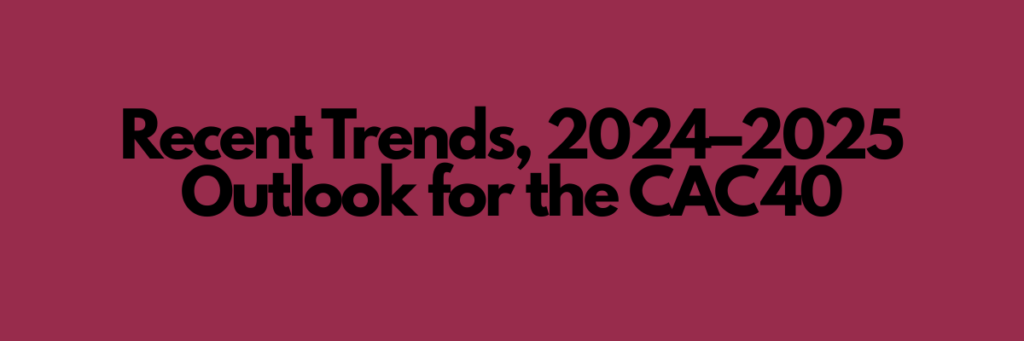 Recent Trends, 2024–2025 Outlook for the CAC 40